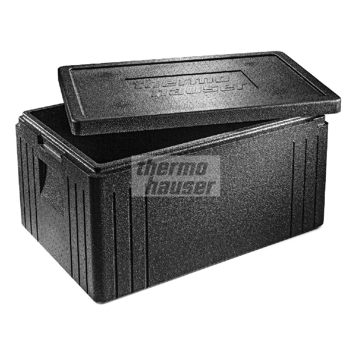 Thermobox, EPP 60 x 40 x 28 cm schwarz Gastro-Norm 1/1